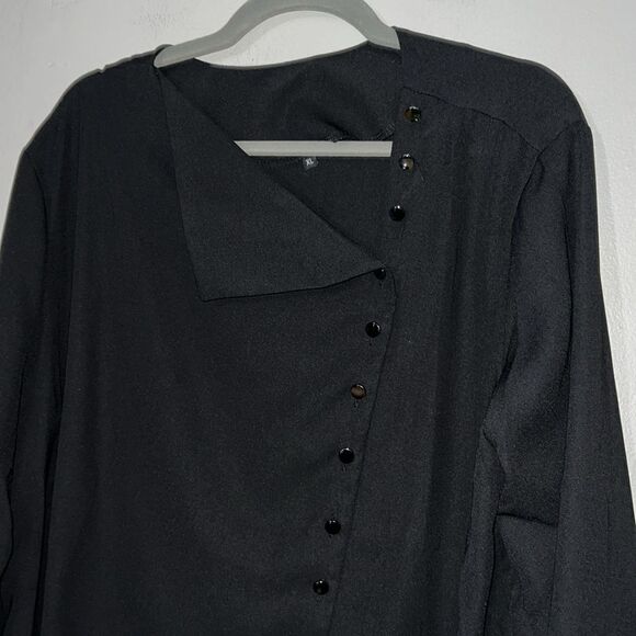 Chiffon Blouse Long Sleeve Women Blouses XL - Picture 8 of 8